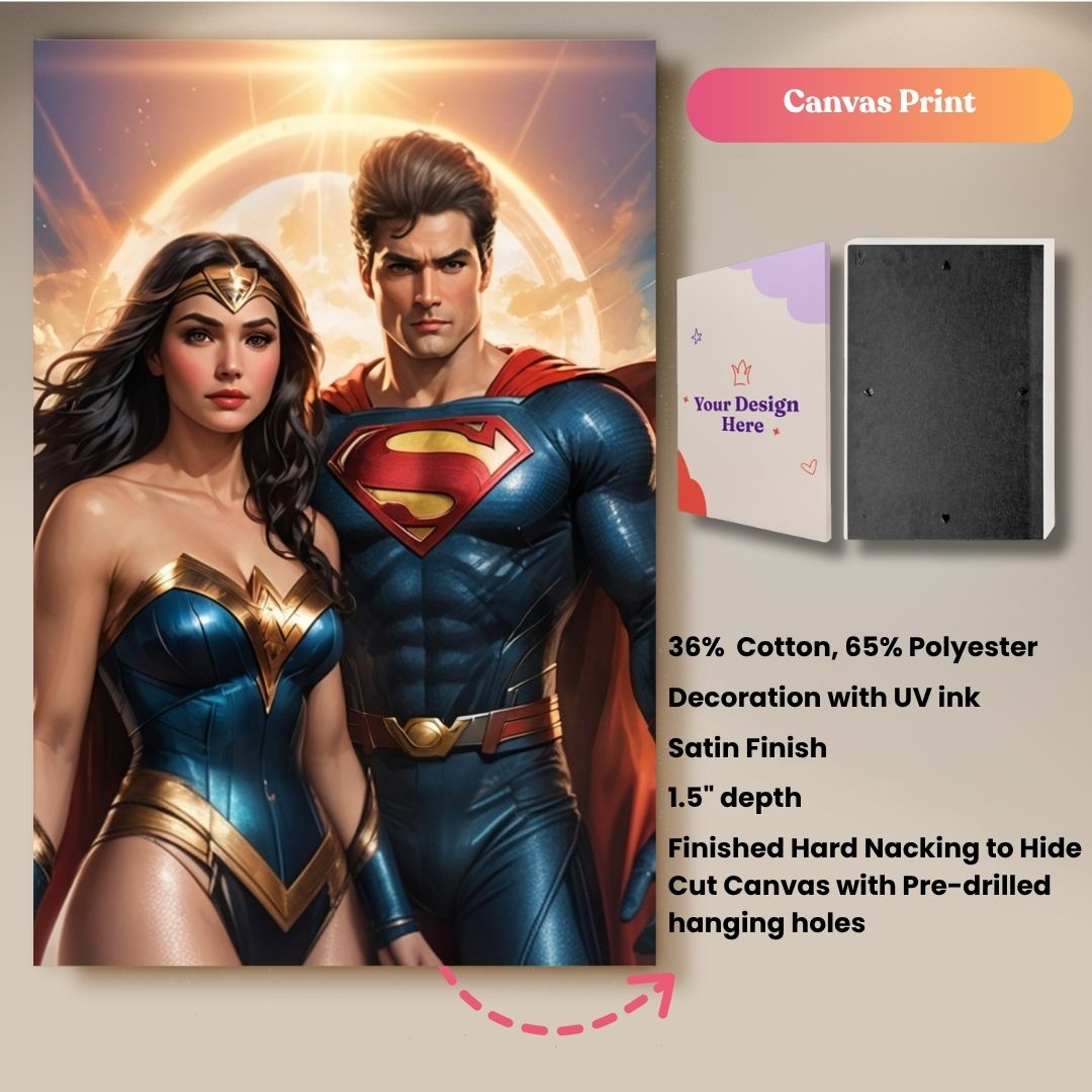 Super Hero Couple Portrait
