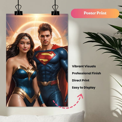 Super Hero Couple Portrait