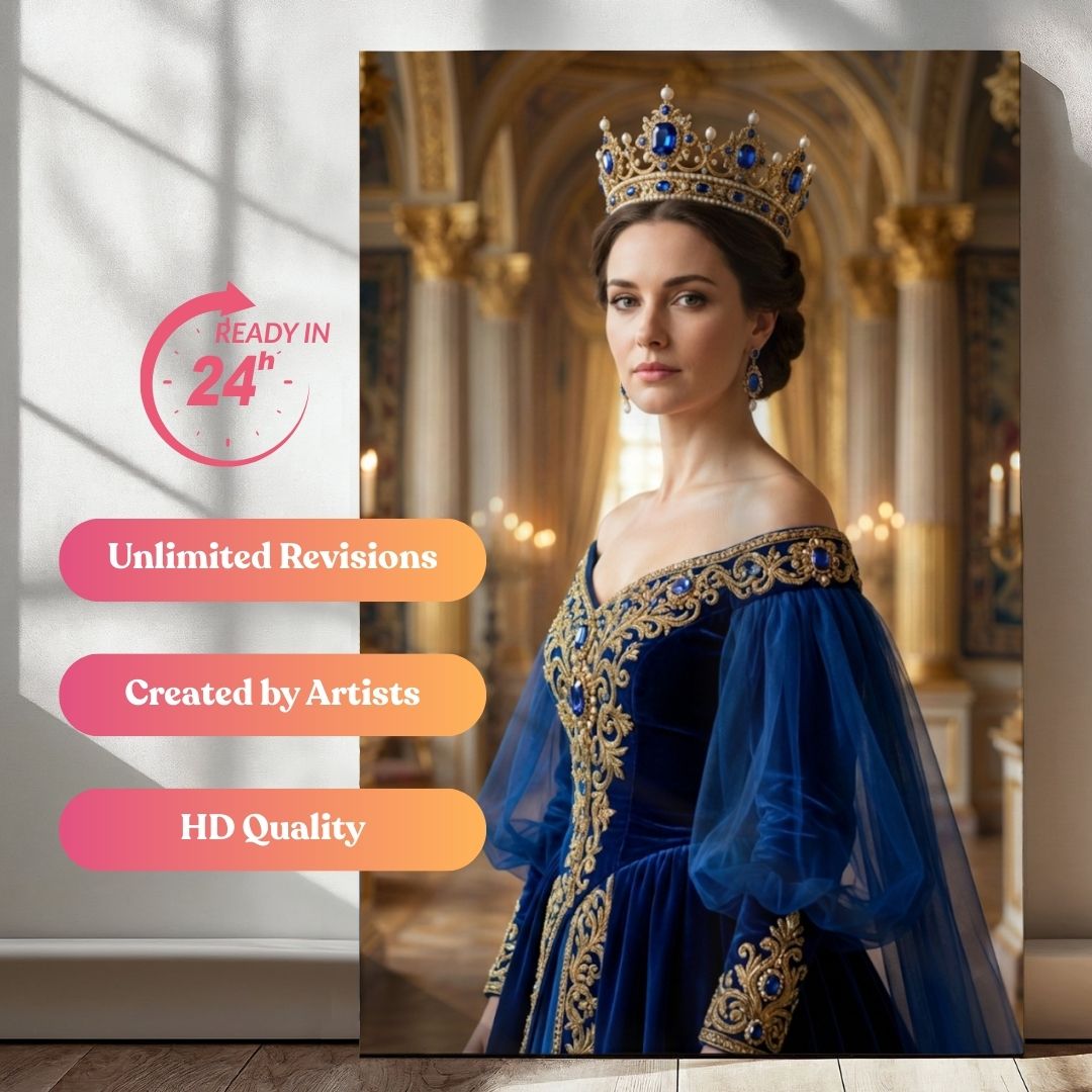 The Sapphire Queen Portrait