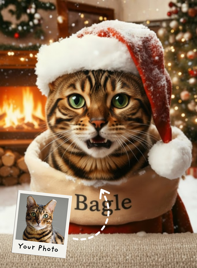 Snowy Fur Holiday Portrait