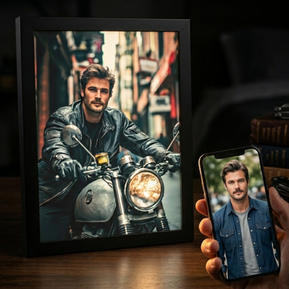 The Rider Man Portrait