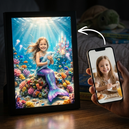 Dolphin Mermaid Princess Portrait