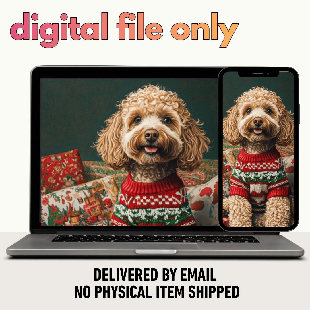 Cute Pet Holiday Gift Portrait