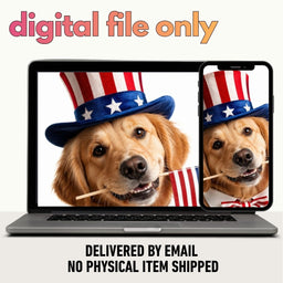 Paws for the USA Portrait