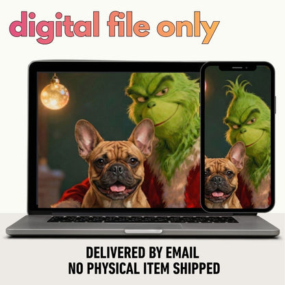 Pet Meets the Grinch Portrait