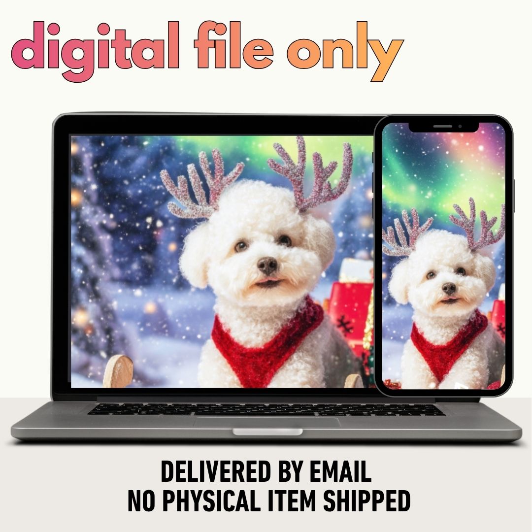 Pet Reindeer Gift Courier Portrait