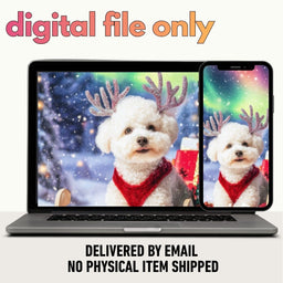 Pet Reindeer Gift Courier Portrait