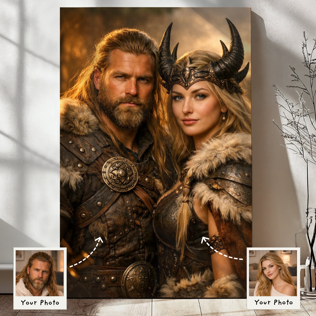 Saga of Warrior Couple Portrait