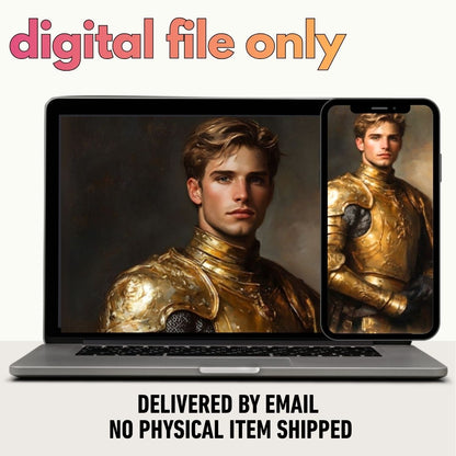 The King of Metallic Gold Portrait