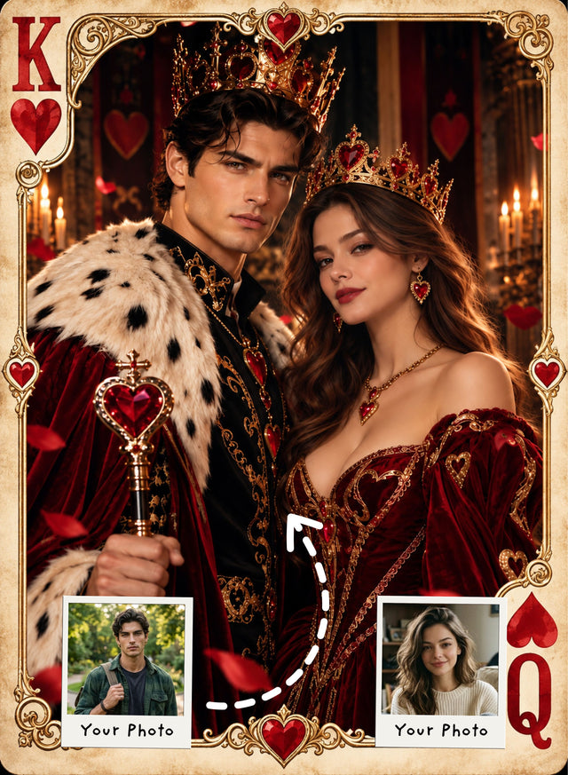 The King & Queen of Hearts Portrait