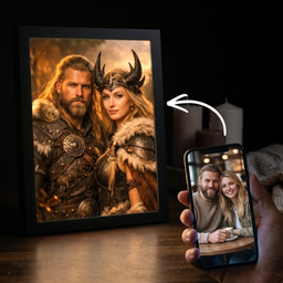 Saga of Warrior Couple Portrait