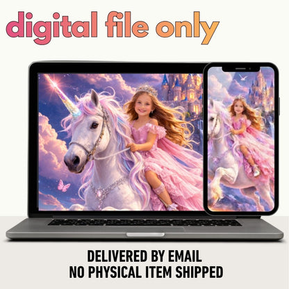 Fairy Dust Unicorn Princess Portrait