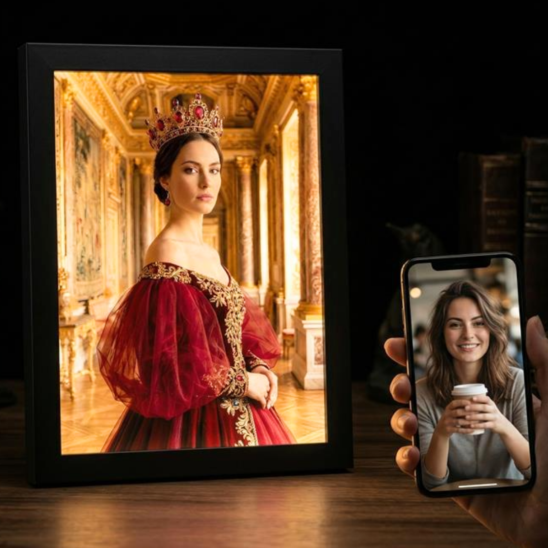 The Velvet Throne Queen Portrait