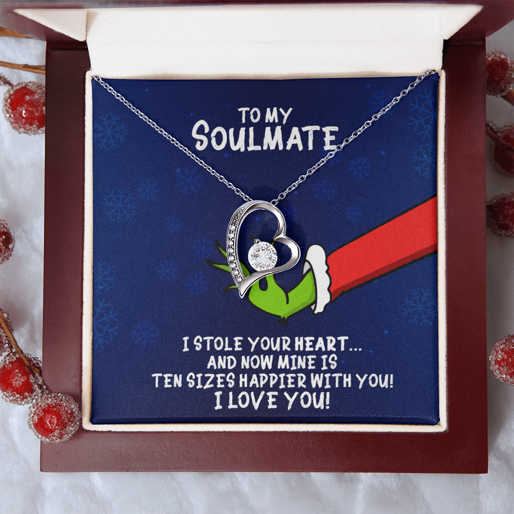 To My Soulmate Grinch Forever Love Necklace