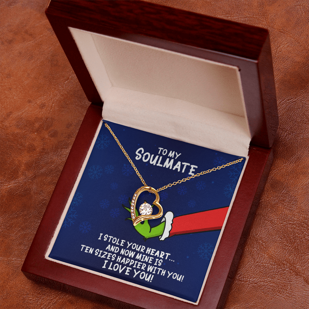To My Soulmate Grinch Forever Love Necklace