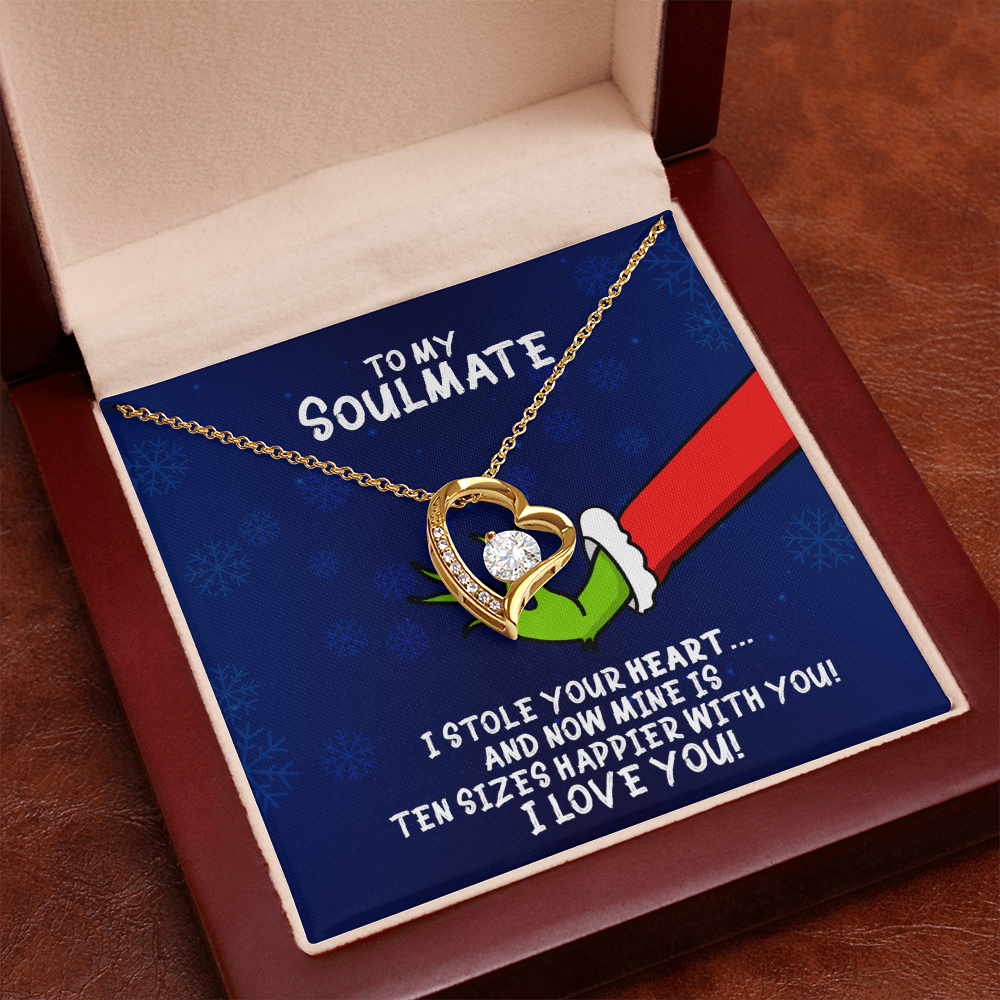 To My Soulmate Grinch Forever Love Necklace