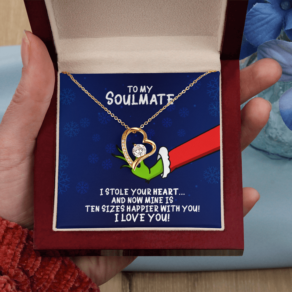To My Soulmate Grinch Forever Love Necklace