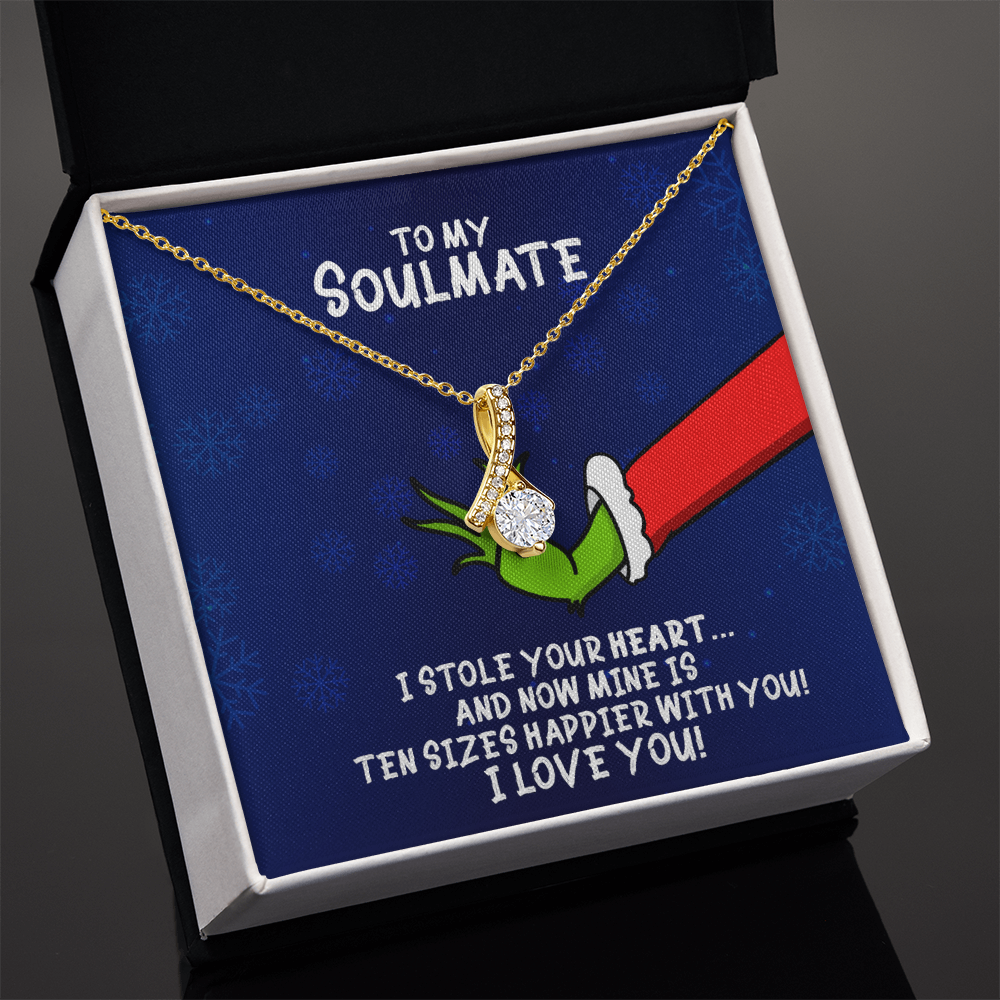 To My Soulmate Grinch Alluring Beauty Necklace