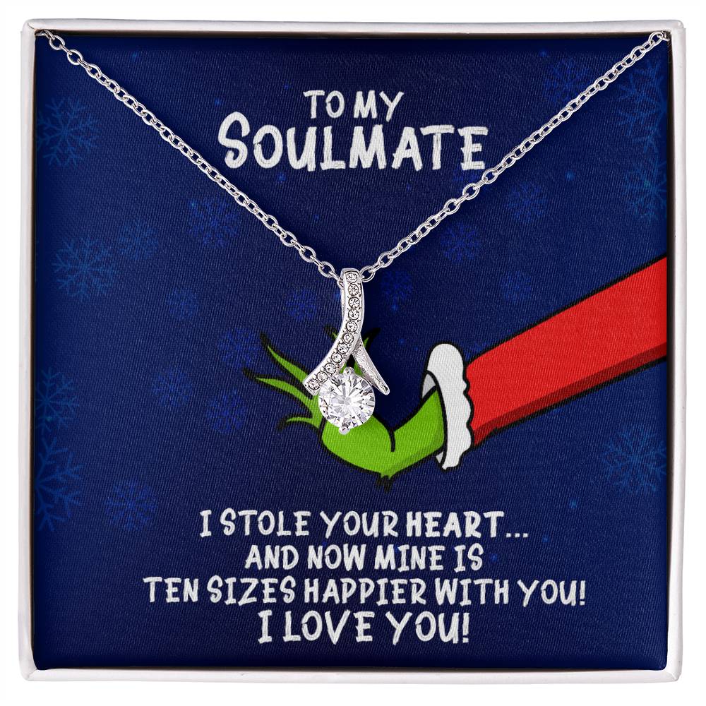 To My Soulmate Grinch Alluring Beauty Necklace