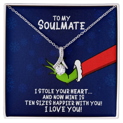 To My Soulmate Grinch Alluring Beauty Necklace