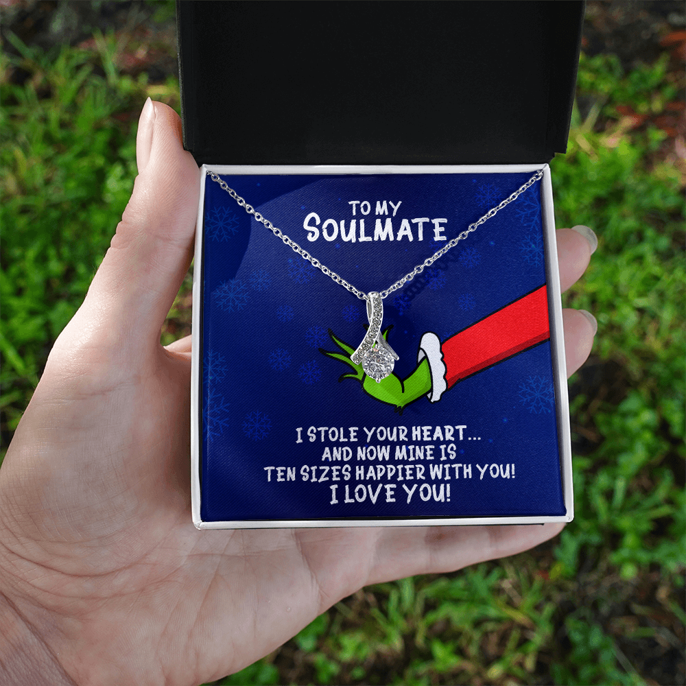 To My Soulmate Grinch Alluring Beauty Necklace