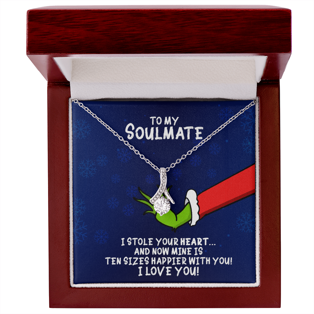 To My Soulmate Grinch Alluring Beauty Necklace