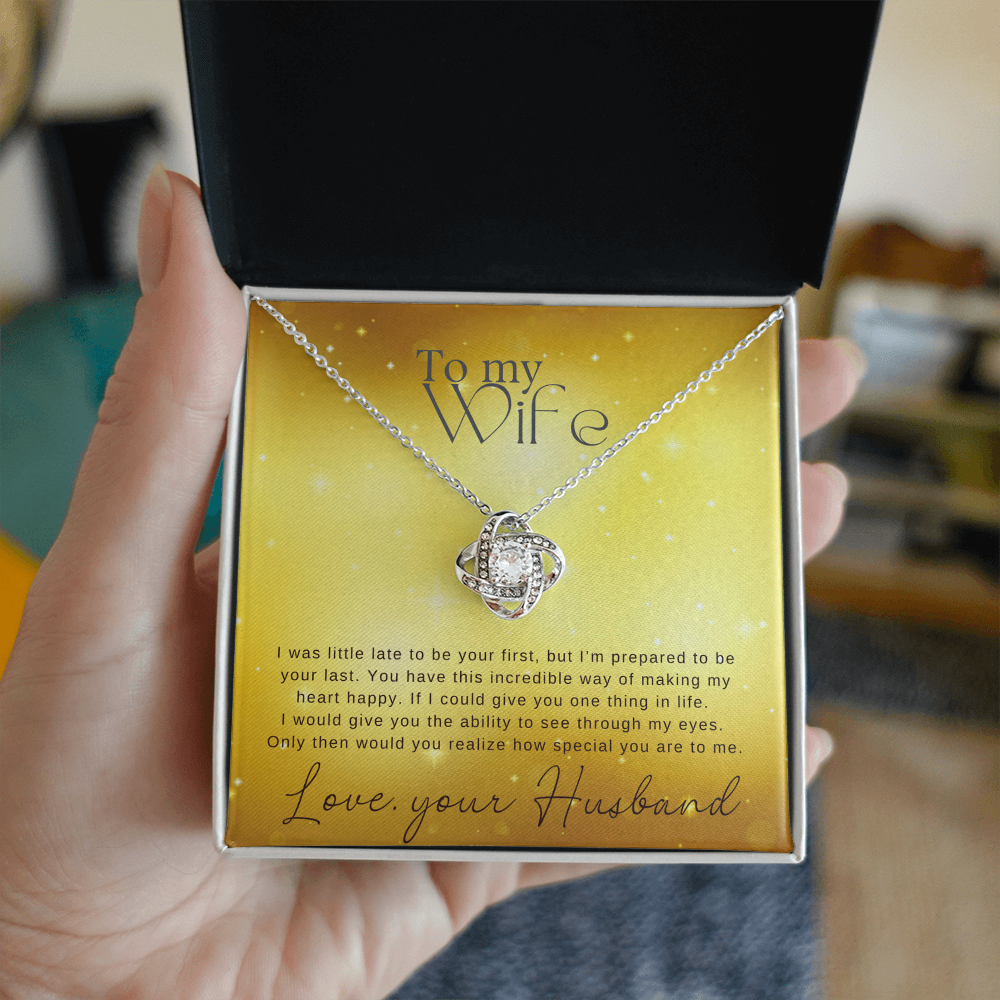 To My Wife Love Knot Necklace