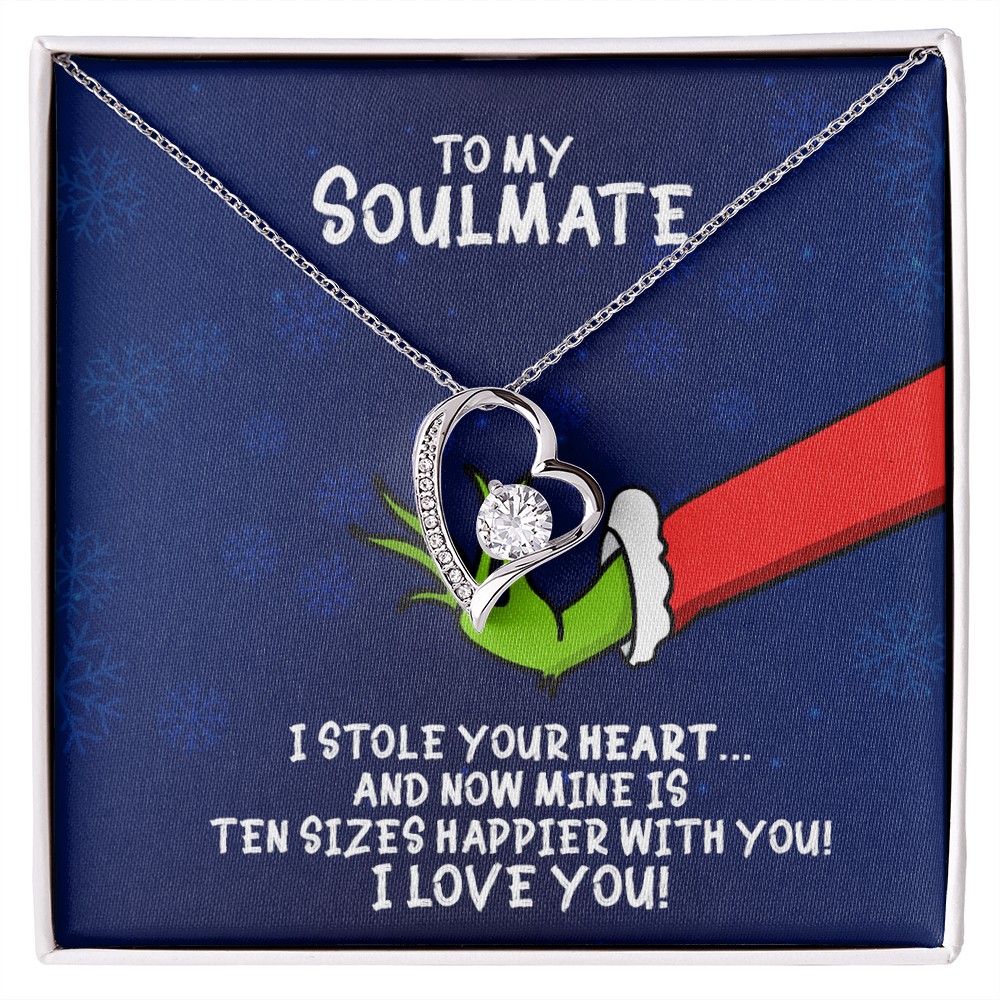 To My Soulmate Grinch Forever Love Necklace