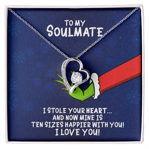 To My Soulmate Grinch Forever Love Necklace