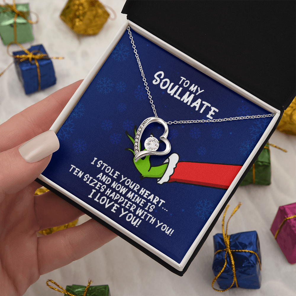 To My Soulmate Grinch Forever Love Necklace