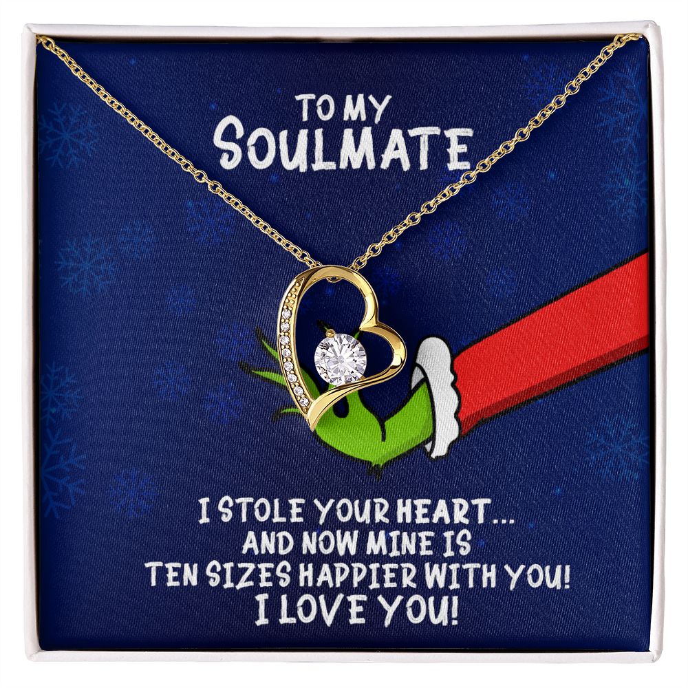 To My Soulmate Grinch Forever Love Necklace