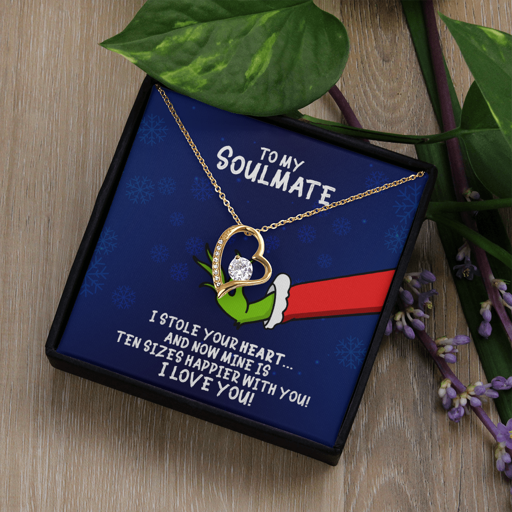 To My Soulmate Grinch Forever Love Necklace