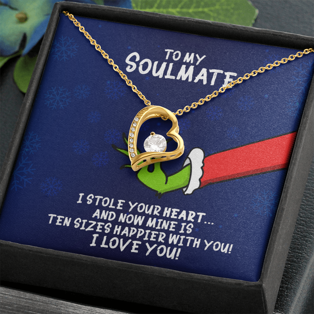 To My Soulmate Grinch Forever Love Necklace