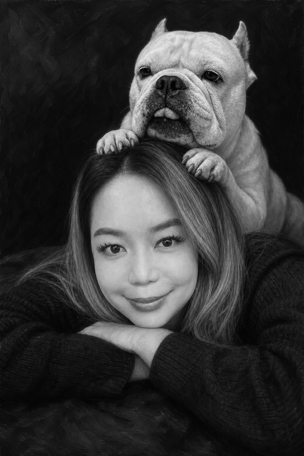You & Your Pet: Timeless Portrait - fine-art portrait of owner and pet